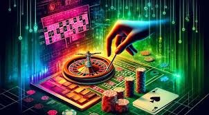 Antarmuka permainan kartu live dengan dealer dan pemain di layar